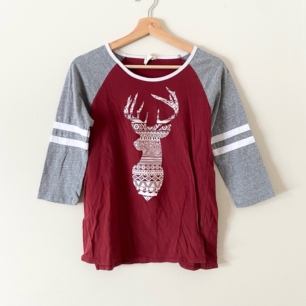 Deer Baseball Tee